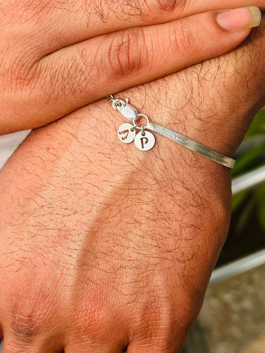Couple Initial Bracelet