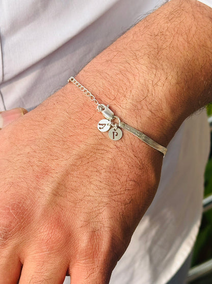 Couple Initial Bracelet