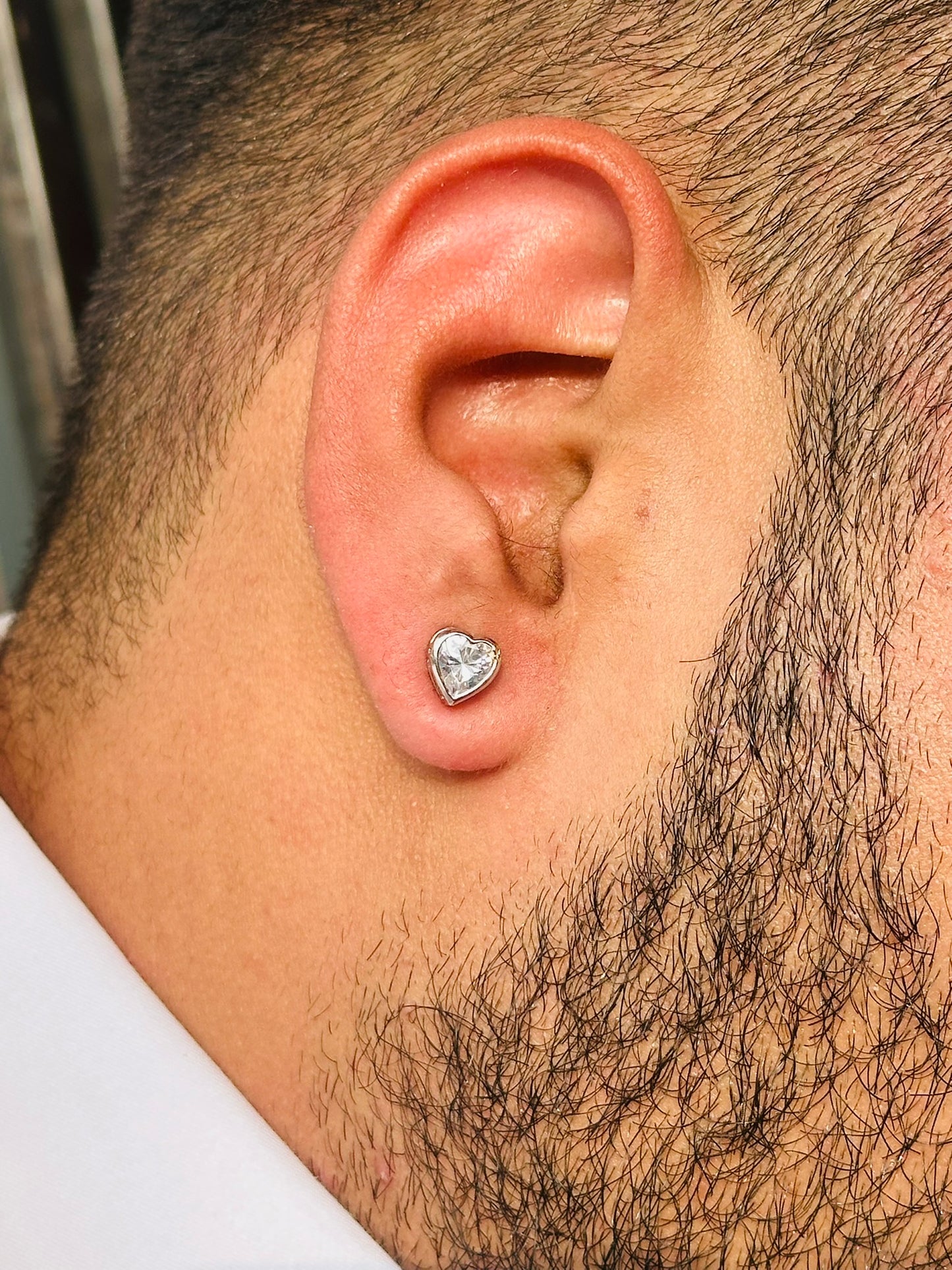 heart spark studs