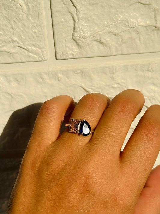 Couple Birthstones Ring
