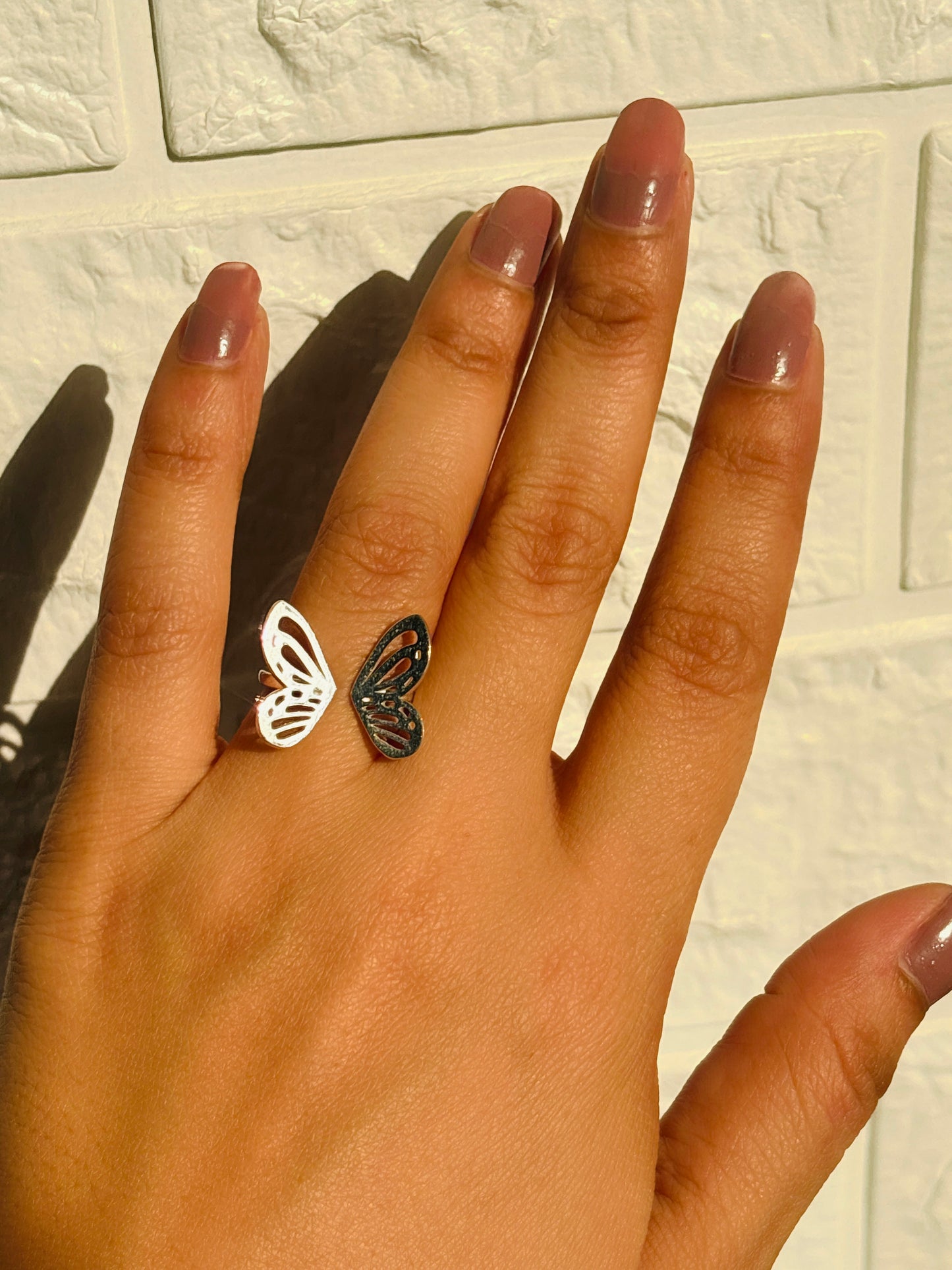 statement butterfly ring