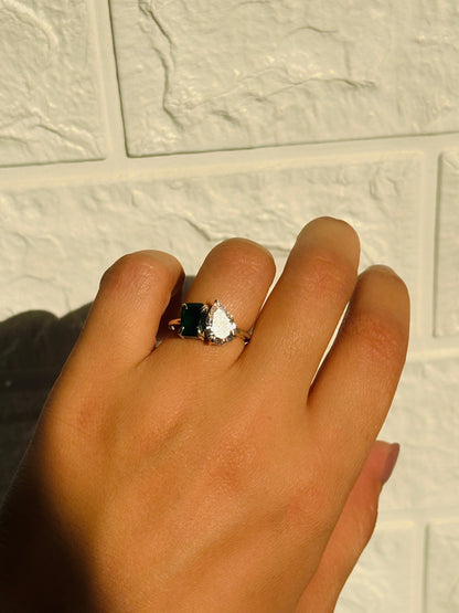 Couple Birthstones Ring