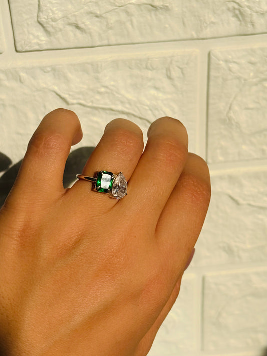 Couple Birthstones Ring