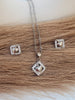 Framed Heart Pendant Set