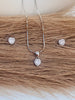 Sparkling Heart Pendant Set