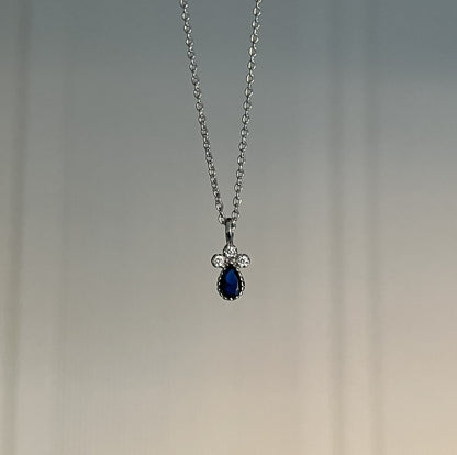 Sapphire Glow Neckpiece