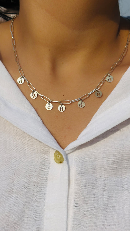 Personalized Name Charm Neckpiece