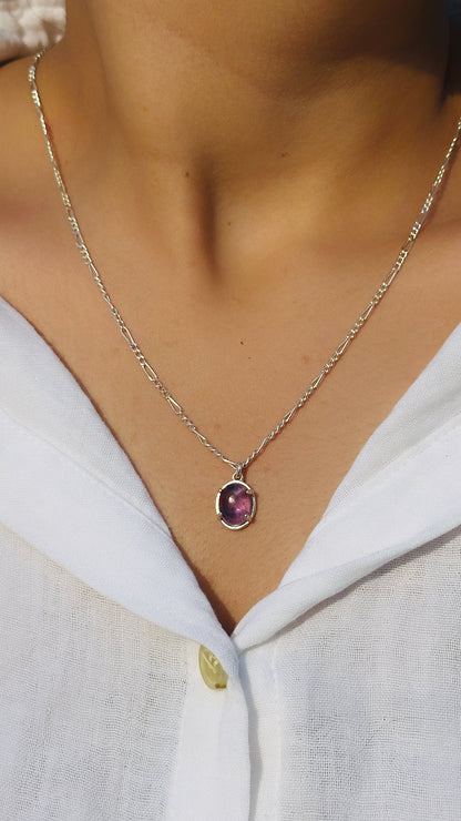 Oval Amethyst Glow Neckpiece