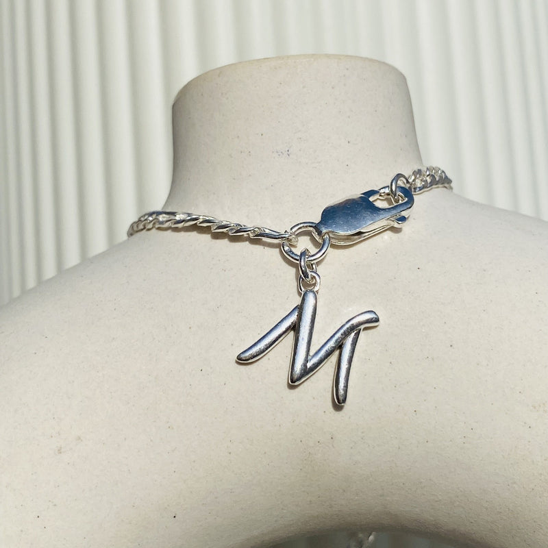 M Initial Bracelet