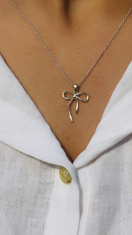 Sterling Bow Neckpiece