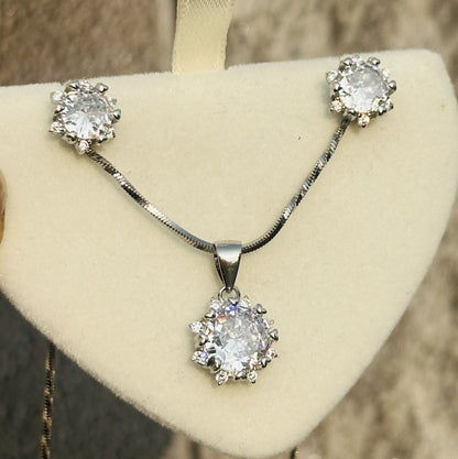 Floral Spark Pendant Set