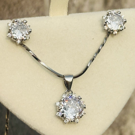 Floral Spark Pendant Set