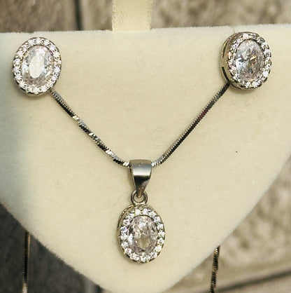 Oval Bliss Pendant Set