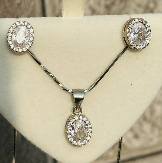 Oval Bliss Pendant Set