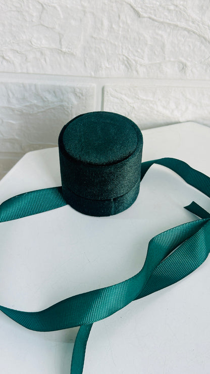 Green Velvet Ring Box