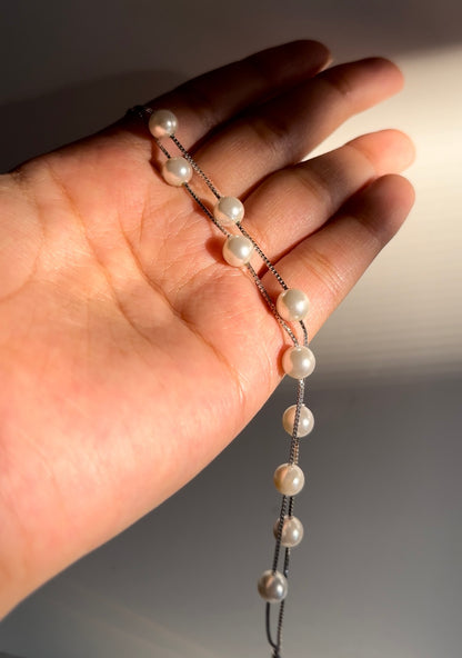 Double Line Pearl Bracelet