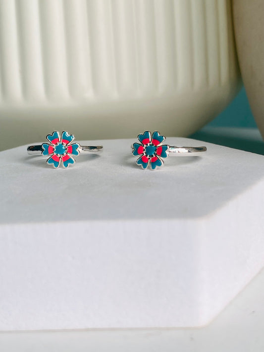 Floral Bliss Toe Rings
