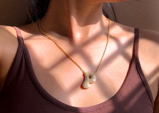 Initial Bubble Neckpiece