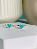 Azure Heart Toe Rings