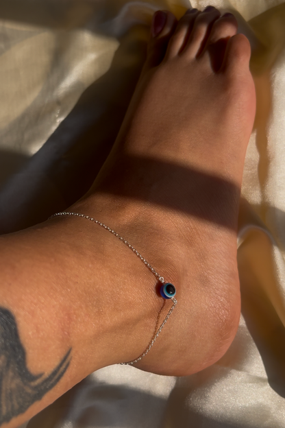 Blue eye anklets
