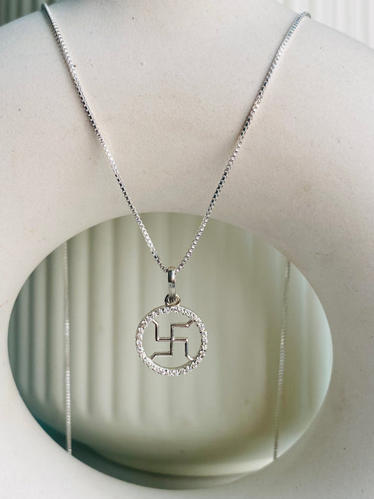 Swastik Glow Neckpiece