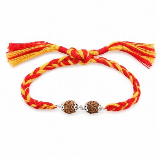 Double Rudraksha Rakhi