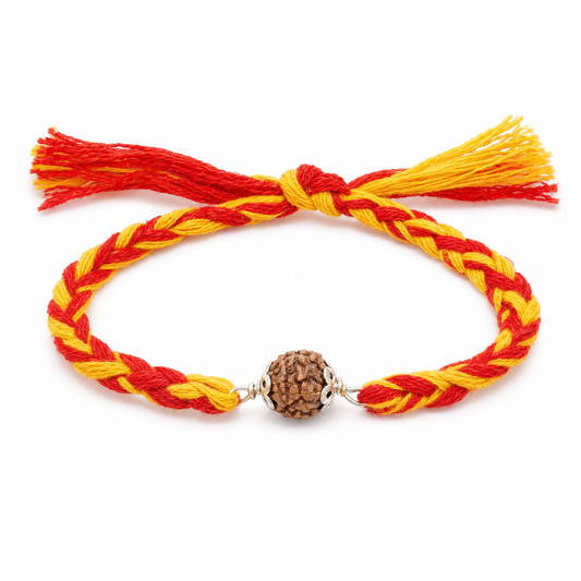 Single Rudraksha Rakhi