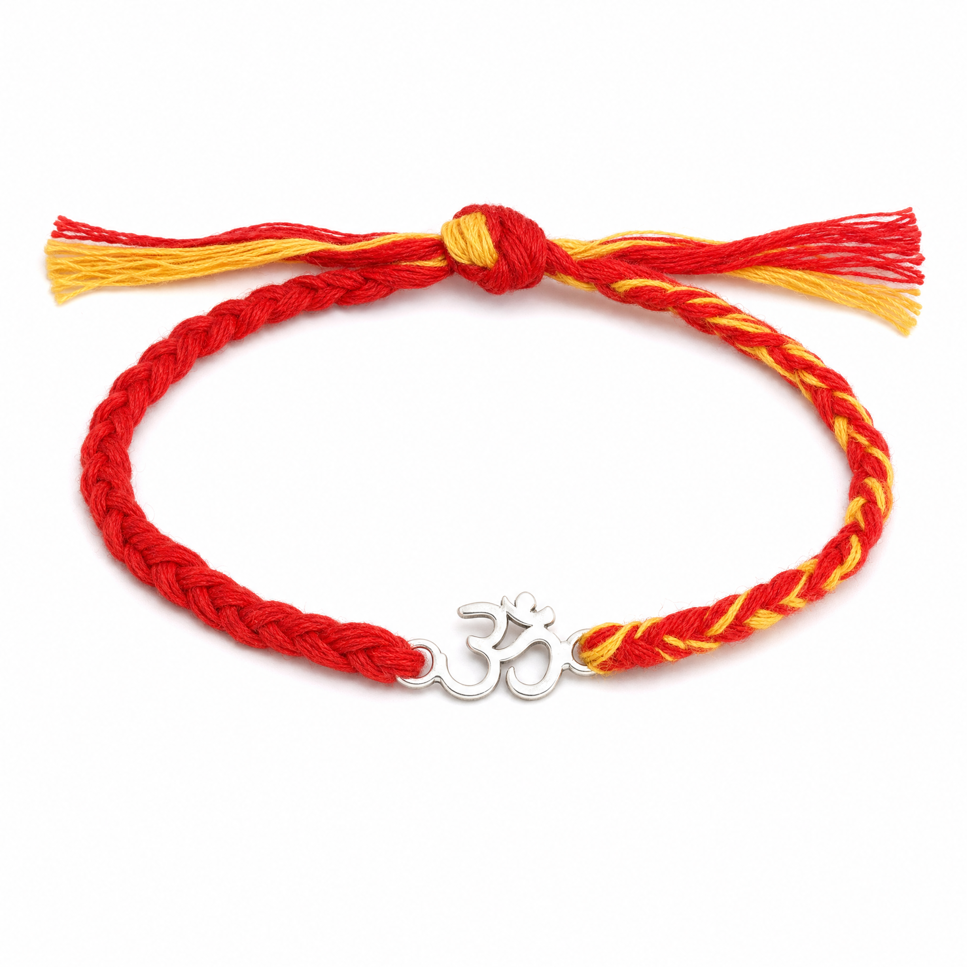 Om Blessing Rakhi in 925 sterling silver with classic Om motif