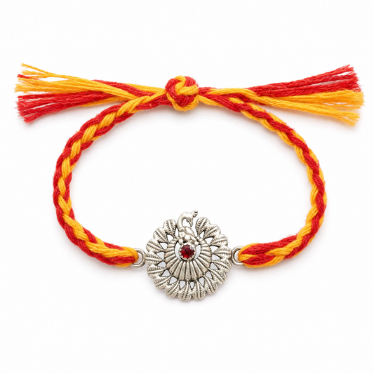 Dancing Peacock Rakhi