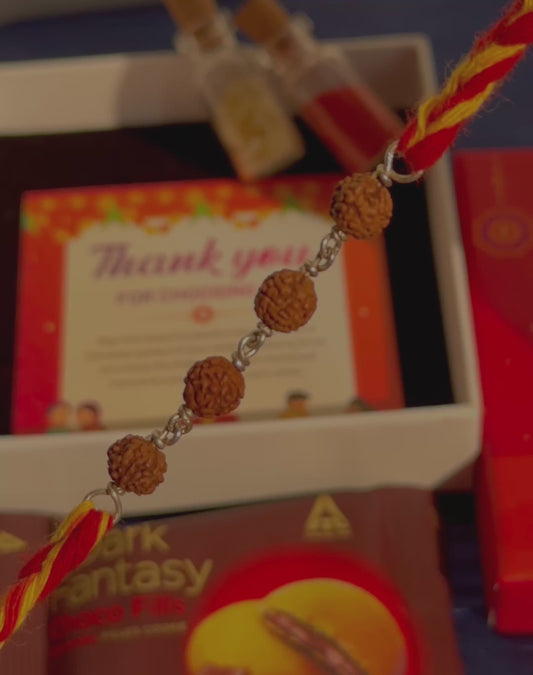 Four Rudraksha Rakhi