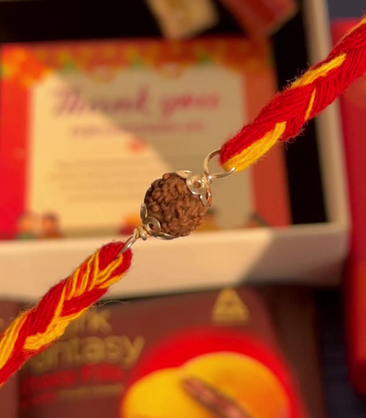 Single Rudraksha Rakhi