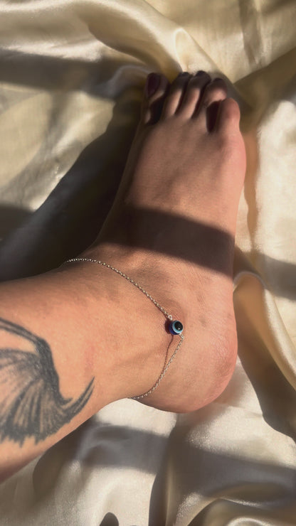 Blue eye anklets