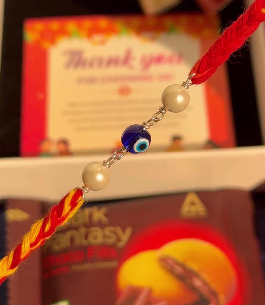 Pearl Evil Eye Rakhi