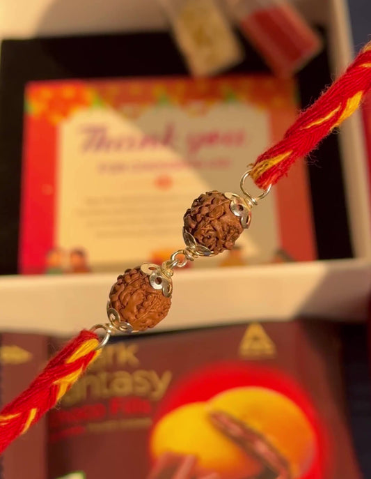 Double Rudraksha Rakhi