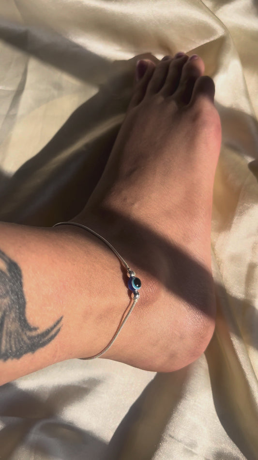 Evil eye ball anklet