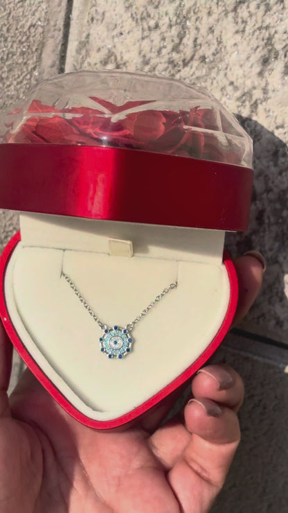 Mini Blue Spark Neckpiece