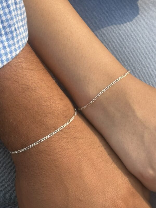 Mini Figaro Twinning Bracelet - Image 2