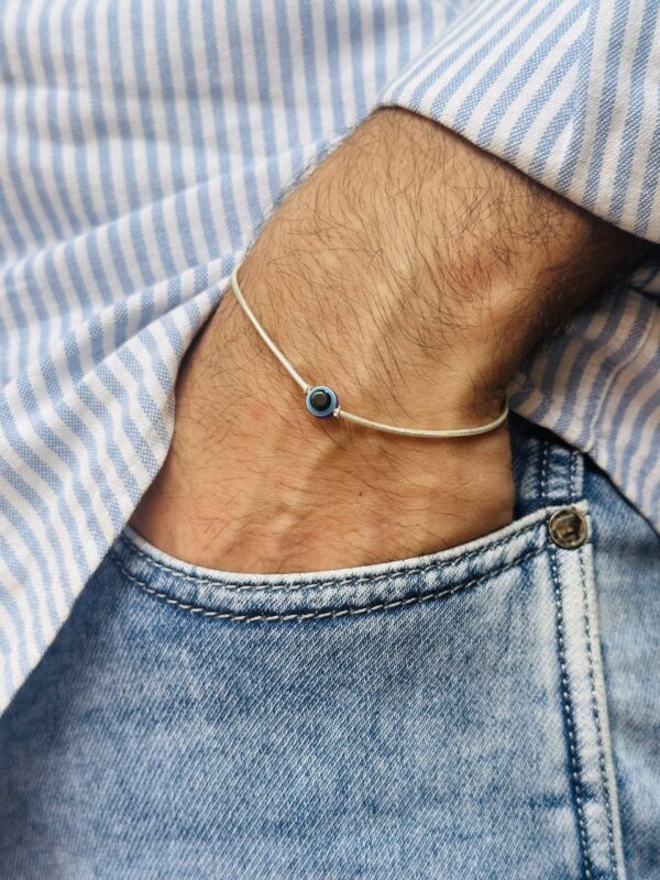 Evil Eye Snake Chain  Bracelet - Image 2