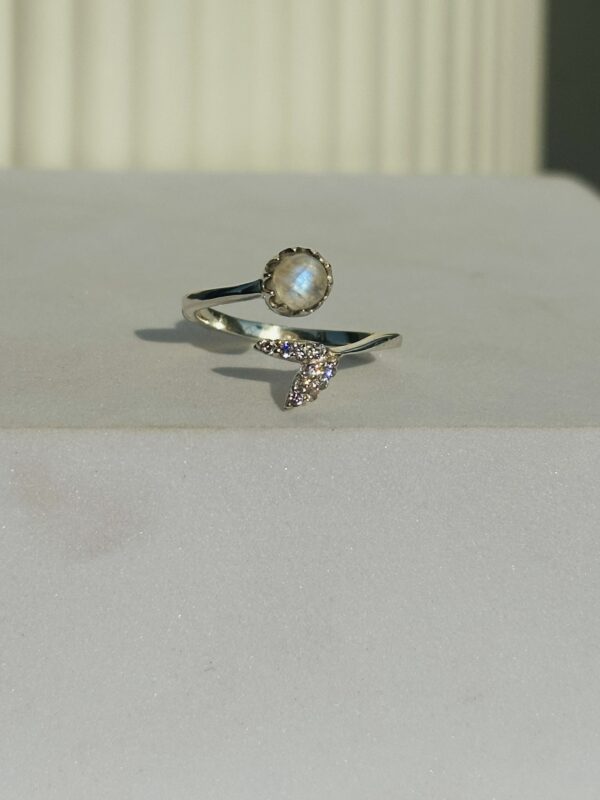 Moon Stone Mermaid Ring - Image 2