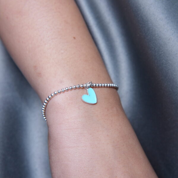 Blue Bliss Heart Bracelet