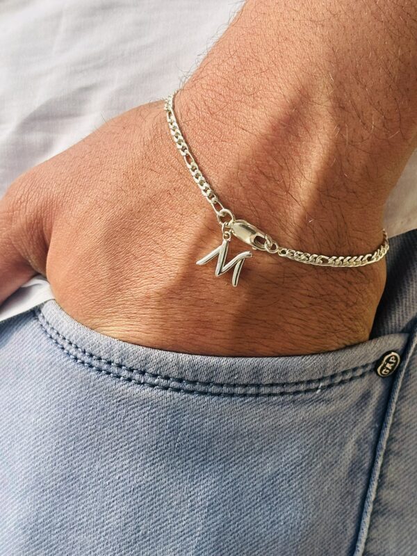 M Initial Bracelet