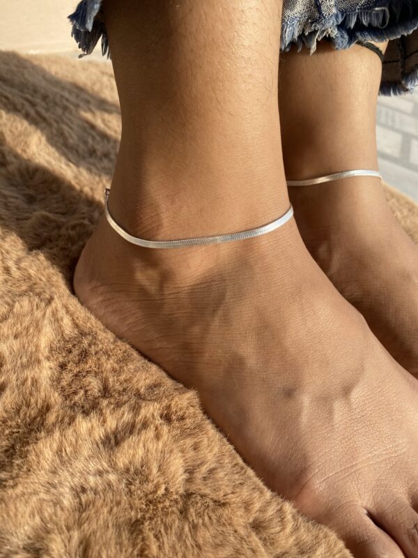 Flat Chain Anklet - Image 3