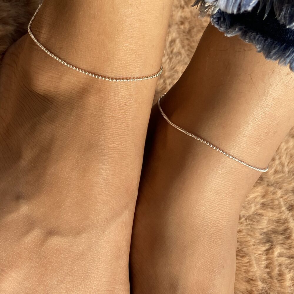 Ball Anklet (1.5mm ball size)