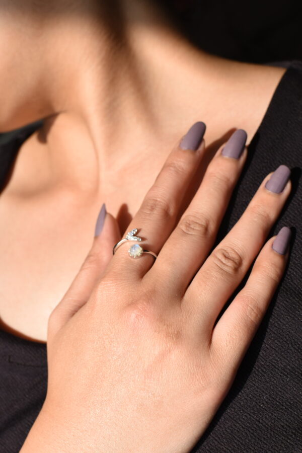 Moon Stone Mermaid Ring - Image 7