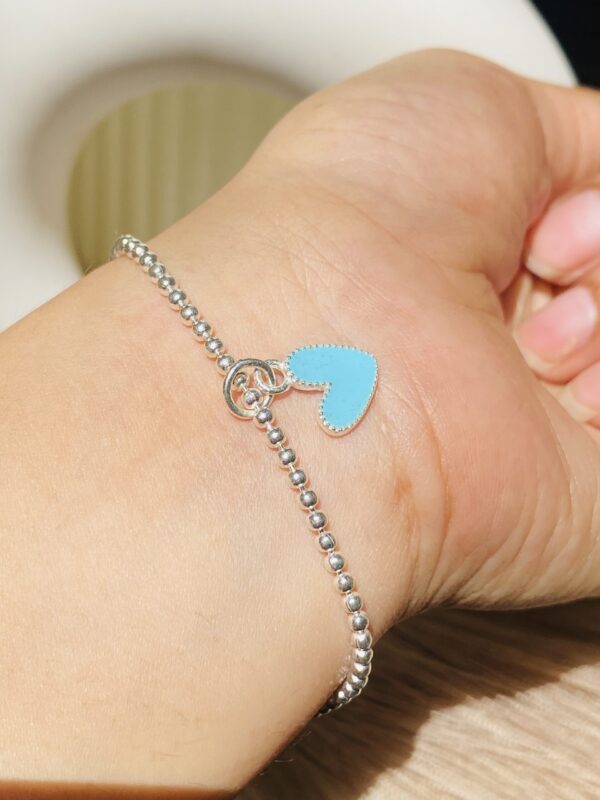 Blue Bliss Heart Bracelet - Image 3