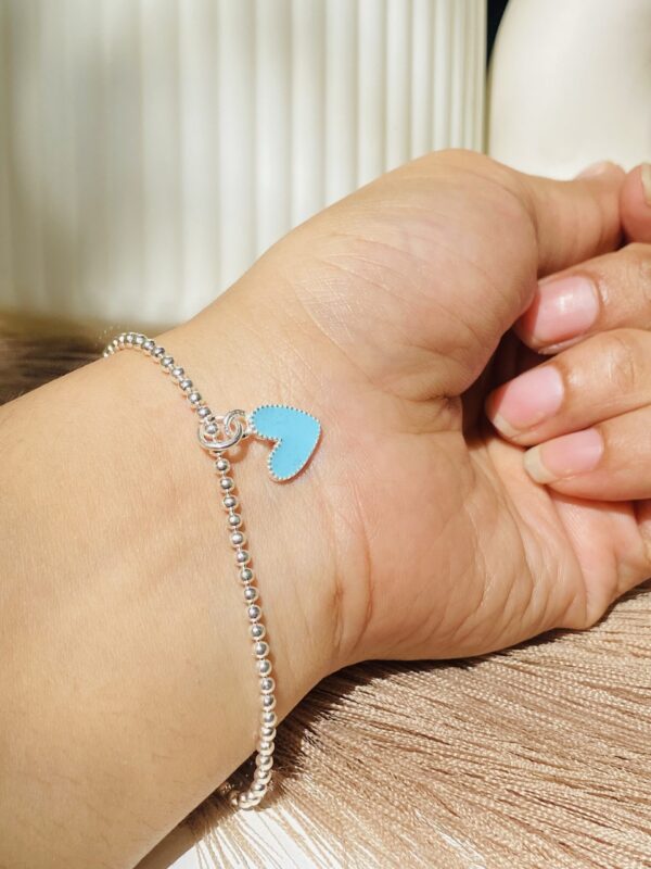 Blue Bliss Heart Bracelet - Image 4