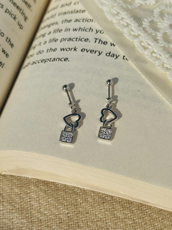 Helix Heart lock Earrings