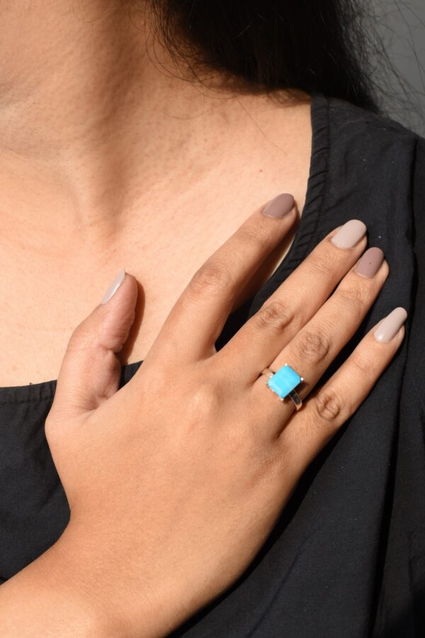 Turquoise crest ring - Image 3