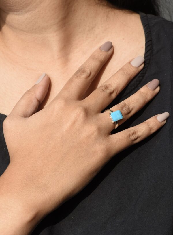 Turquoise crest ring - Image 2