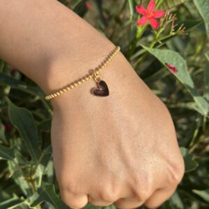 Black Bliss Heart Bracelet - Image 3